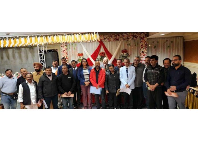 Members posing for group photograph during Annual General Body Meeting (AGM) of Amateur Baseball Federation of India at Punjab.