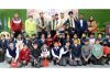 Speedball players posing along with dignitaries during prize distribution ceremony at Jammu.