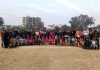 Kho Kho teams posing along with dignitaries during Open District Kho-Kho C'ship.