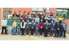 Jammu and Kashmir shooters posing for a group photograph before leaving for National Championship at Jammu.