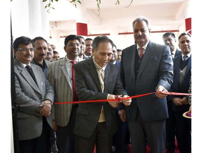 CJ Tashi Rabstan inaugurating Court Complex Katra on Thursday.