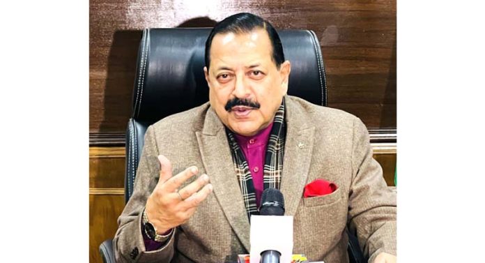 Union Minister Dr. Jitendra Singh briefing the media about India's final year-end Space Mission for 2024 