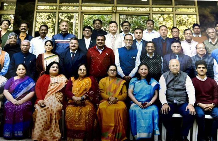 Prof Yash Pal, Dr Seema Rohmetra and others at NIEPA Leadership Workshop.