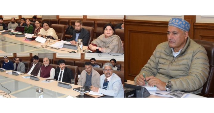 Cooperative Minister chairing a meeting on Wednesday.