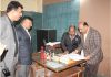 DyCM during inspection of an industrial estate in Kathua on Wednesday.