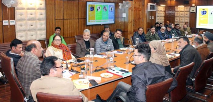 Deputy Chief Minister chairing a meeting on Friday.