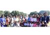 LG Manoj Sinha posing alongwith youth delegation from Tamil Nadu on Friday.