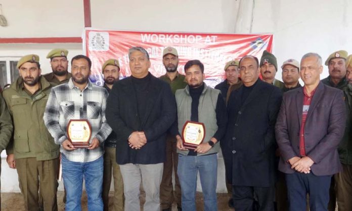 Dushyant Sharma, Principal PTTI Vijaypur posing along with others during a function held on Saturday.