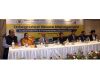 Guests and dignitaries during a workshop on integrated waste management practices in Jammu on Friday.