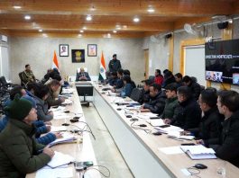 LG Ladakh in a meeting with Departmental Secretaries/ Directors/ HoDs.