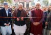 Defence Minister Rajnath Singh with Lt. Governor Manoj Sinha and Chief Minister Omar Abdullah inaugurating the 9th Armed Forces Veterans’ Day celebrations at Akhnoor.