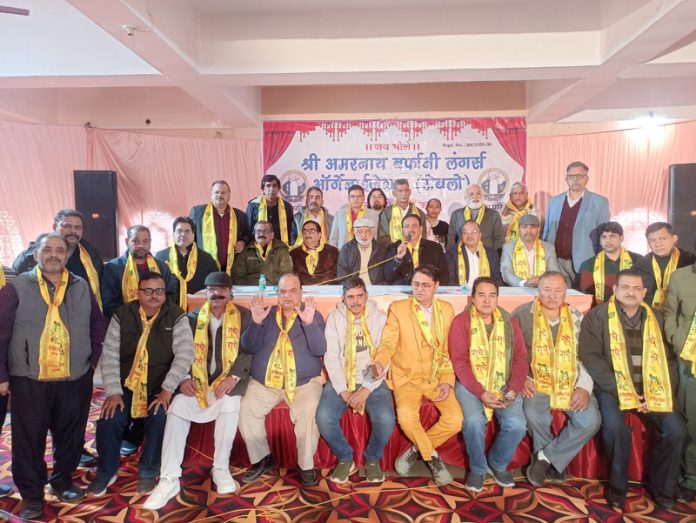 Representatives of SABLO in a meeting at Ludhiana (Punjab) on Sunday.