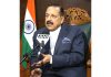 Union Minister Dr. Jitendra Singh briefing media about successful completion of the Space Docking Experiment (SpaDeX) on Thursday.