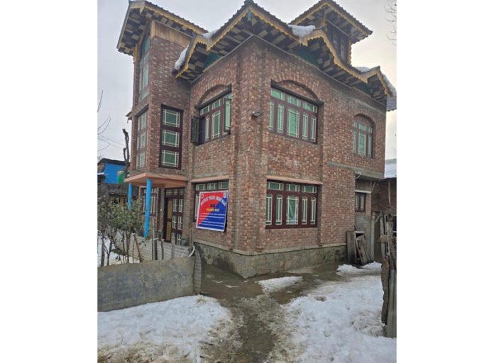 Property attached by Police in Anantnag. —Excelsior/Sajad Dar