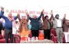 DyCM, Surinder Choudhary along with others during a function at R S Pura on Sunday.