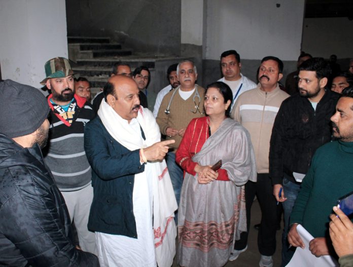 Deputy Chief Minister during surprise inspection of SDH Sunderbani.