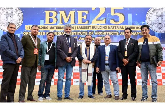 MLA Vikram Randhawa and MLA Chander Prakash Ganga posing during their visit at BME in Jammu on Sunday.