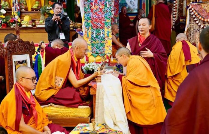The enthronement ceremony of Khanchen Rinpoche Konchok Rangdol being held at a monastery in Dehradun. The enthronement ceremony of Khanchen Rinpoche Konchok Rangdol being held at a monastery in Dehradun.
