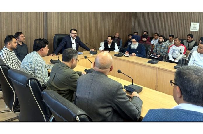 MD JPDCL, Yasin M Choudhary chairing a meeting of officers on Sunday.