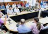 DC Jammu chairing a meeting on Sunday.