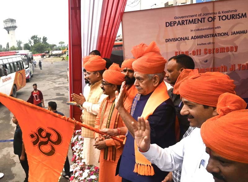 LG flags off holy Shri Budha Amarnath Ji Yatra