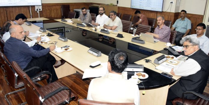 Chief Secretary chairing a meeting on Friday.