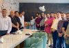 Newly elected team of Laghu Udyog Bharati posing for a group photograph in Jammu.